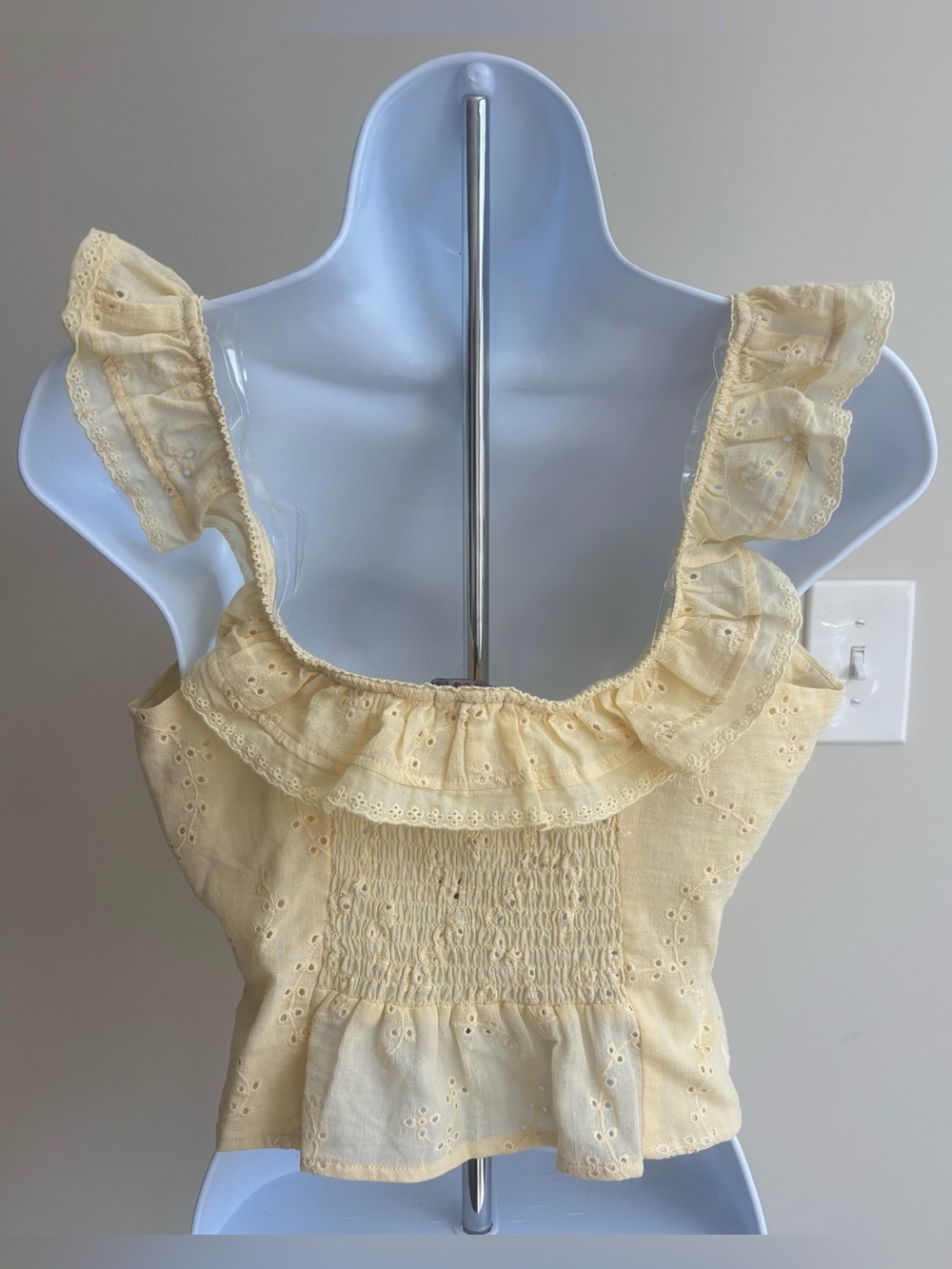 Wild Fable Eyelet Ruffle Tank Top - Picture 3 of 3